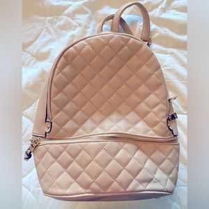 Beige Purse Backpack